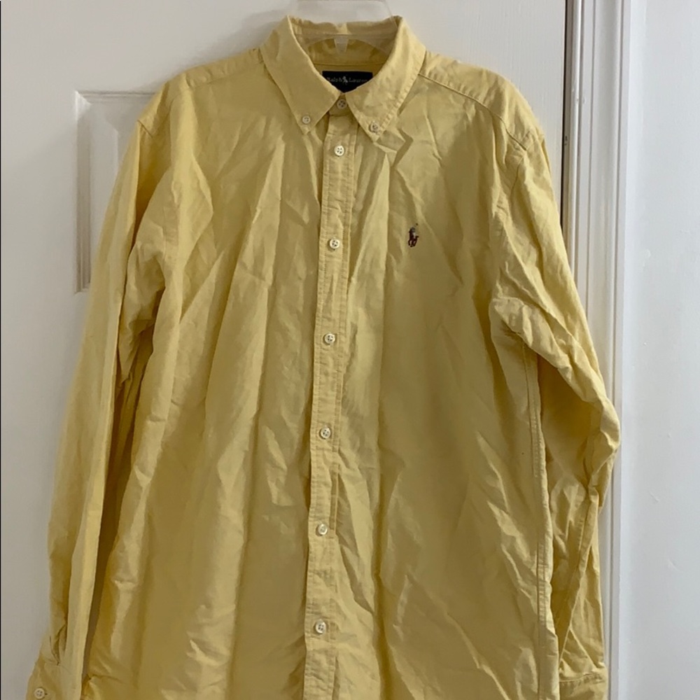 Men’s Polo Long Sleeve Dress Shirt.